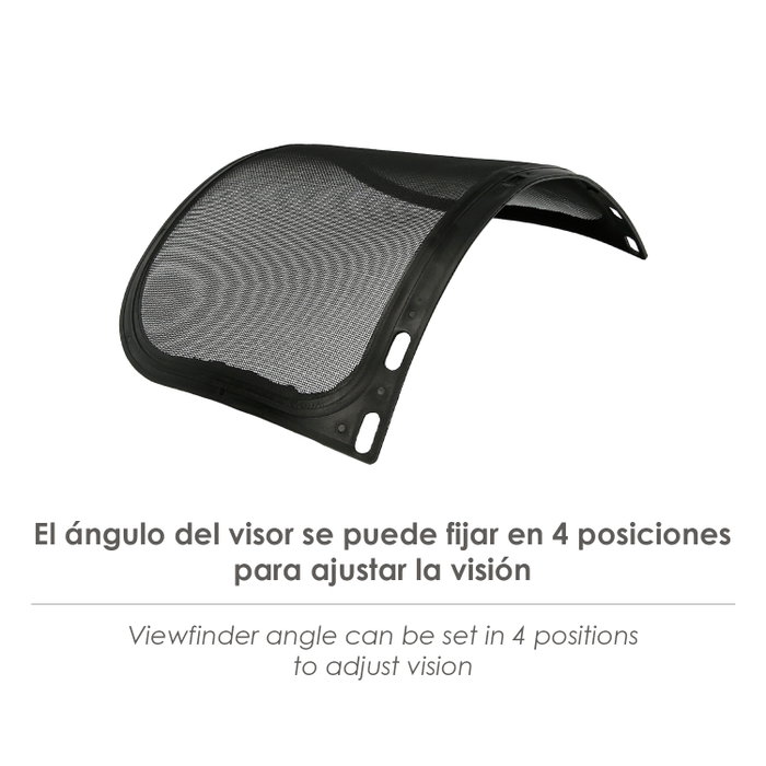 WOLFPACK LINEA PROFESIONAL Visière de rechange pour protecteur facial à grille 39x20 cm