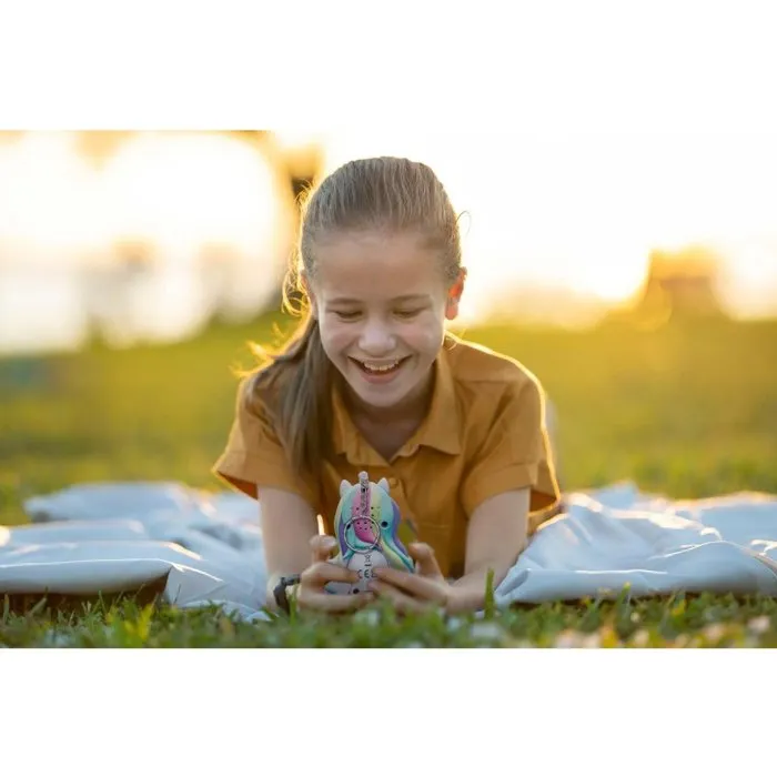 Lexibook Console My Best-E Gigapets Licorne - Animal Virtuel avec 1900 Animations, 3 Mini-Jeux, Porte-clés - Dès 5 Ans