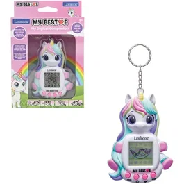 Lexibook Console My Best-E Gigapets Licorne - Animal Virtuel avec 1900 Animations, 3 Mini-Jeux, Porte-clés - Dès 5 Ans