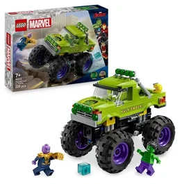 LEGO Marvel 76312 - Le Tout-Terrain de Hulk contre Thanos, Jeu de Construction avec Minifigurines, pour Enfants de 7 Ans et Plus
