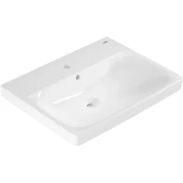 Grohe Euro Ceramic - Lavabo suspendu rectangulaire en porcelaine vitrifiée - 60 x 47 cm - 1 trou - Émaillage antibactérien HyperClean - Blanc