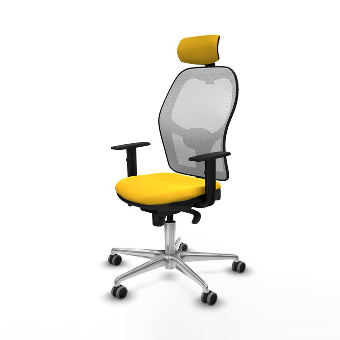 Piqueras y Crespo Chaise de Bureau avec Appui-tête 1D086G2 Jaune