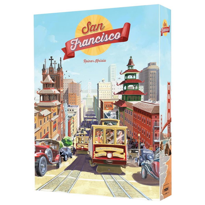 Asmodee Jeu de société San Francisco – Reiner Knizia – Stratégie, 2-4 joueurs, 12 ans+, RESF01ES Asmodee Jeu de société San Francisco – Reiner Knizia – Stratégie, 2-4 joueurs, 12 ans+, RESF01ES
