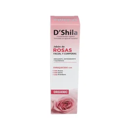 DSHILA Savon à la Rose Visage et Corps 250 ml - Doux pour Peaux Sèches et Sensibles