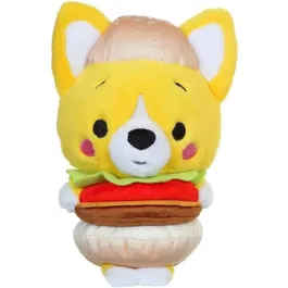 Gipsy Toys Little Corgi Cuties - Peluche Kawaii Corgi Burger 30 cm - Modèle à collectionner en polyester doux