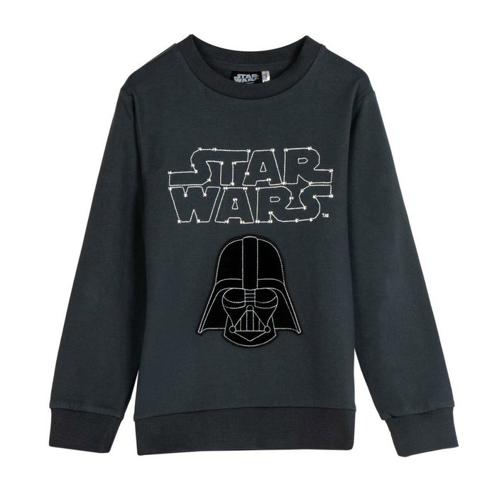 Star Wars Sweat sans capuche enfant Gris foncé 8 ans Star Wars Sweat sans capuche enfant Gris foncé 8 ans