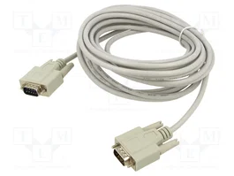 DELOCK Câble D-Sub 9pin prise de deux côtés 5m beige