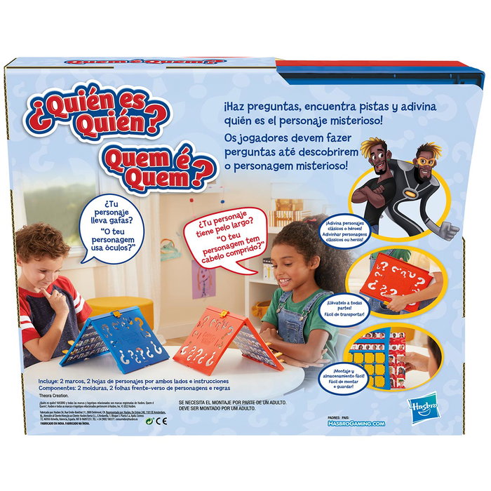 Hasbro Jeu ¿Quién Es Quién? - F6105 - Jeu de société classique de devinette de personnages - À partir de 6 ans