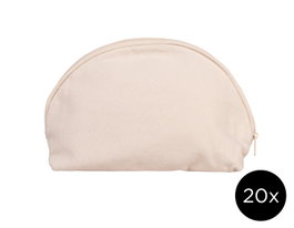 Innspiro Lot de 20 sacs en coton pour cosmétiques avec intérieur doublé 19x14x8 cm