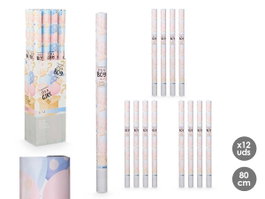 Arte Regal Canon à Confetti Rose Bleu 80 cm (Set de 24)