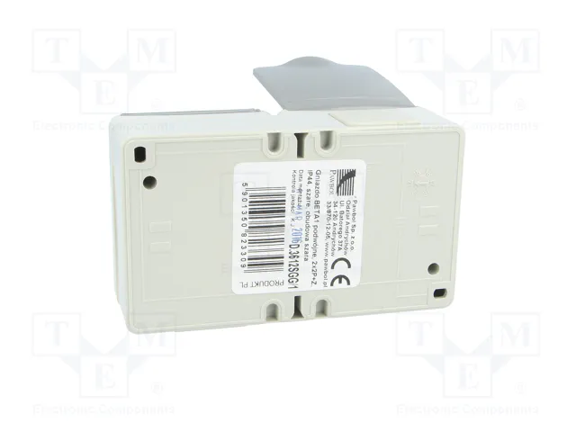 PAWBOL Socle d'alimentation AC 2P+PE gris 16A IP44