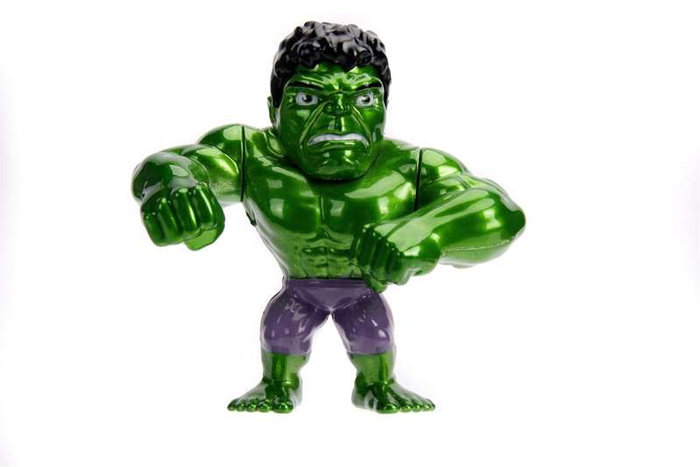 Marvel Figura de Metal Hulk 10 cm - Figurine en Métal du Hulk 10 cm - Âge Minimum 8 ans - Matériau: Métal