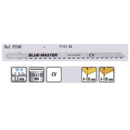 CELESA Lame de Scie Sauteuse 5548 T101BL pour Bois et Plastique, Lame Longue 132mm, Dent 2,5mm pour Bois Épais