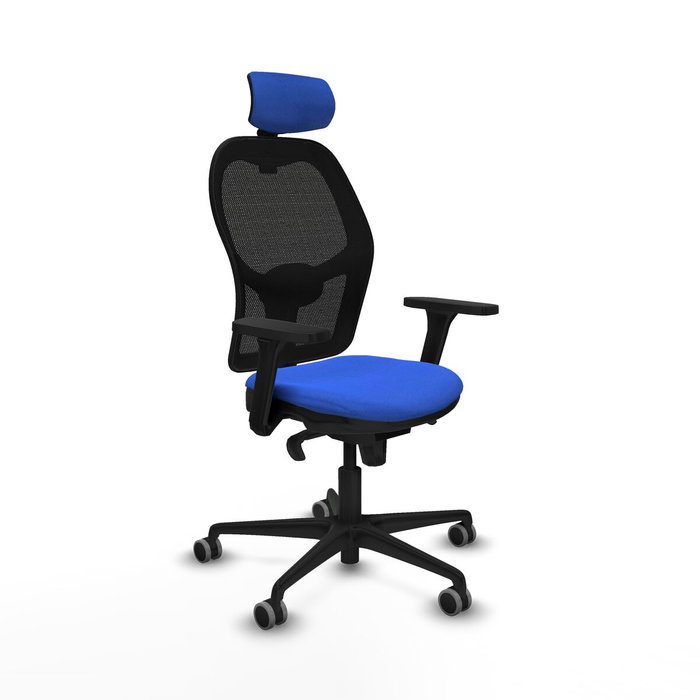 Piqueras y Crespo Chaise de Bureau avec Appui-tête 3D036G2 Bleu Piqueras y Crespo Chaise de Bureau avec Appui-tête 3D036G2 Bleu