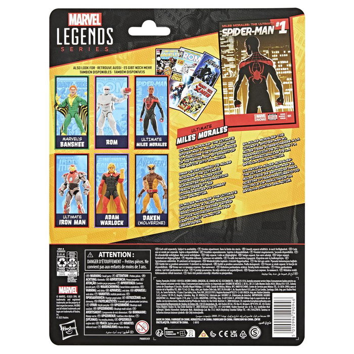 Hasbro Marvel Legends Figurine Ultimate Miles Morales 15 cm avec Accessoires