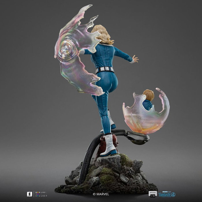 Iron Studios Statuette 1/10 Art Scale Invisible Woman et Franklin