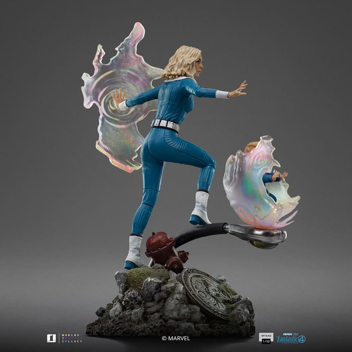 Iron Studios Statuette 1/10 Art Scale Invisible Woman et Franklin