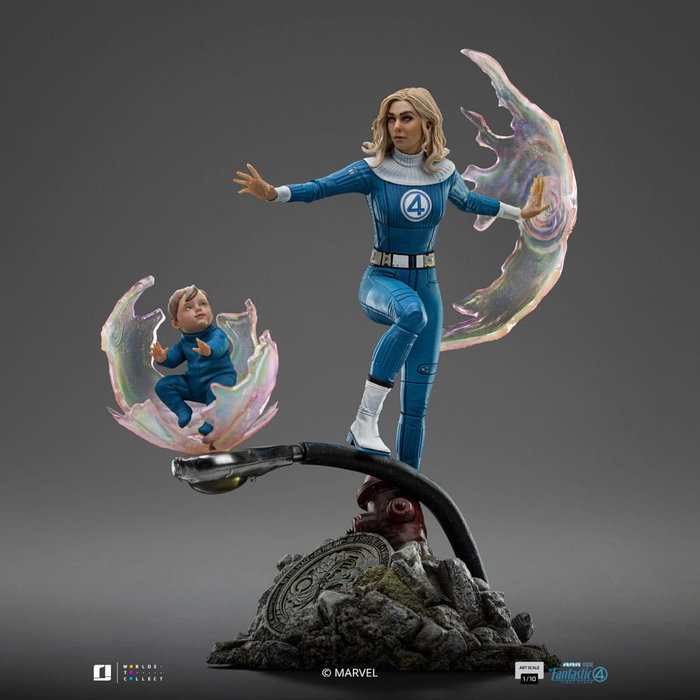 Iron Studios Statuette 1/10 Art Scale Invisible Woman et Franklin