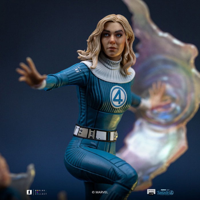 Iron Studios Statuette 1/10 Art Scale Invisible Woman et Franklin