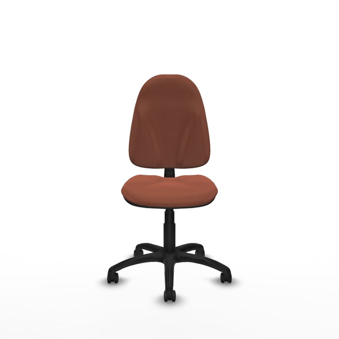 PIQUERAS Y CRESPO Chaise de bureau Algarra, tissu marron, sans accoudoirs