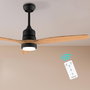 Ventilateur de Plafond avec Lumière Cecotec EnergySilence Aero 5230 18 W 40 W Noir Bois (3000-6500 K)