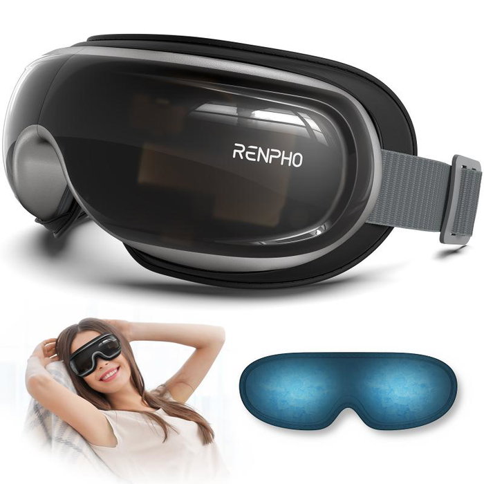 Renpho Massageur oculaire Eye Massager Eyeris 3 noir avec chauffage Bluetooth PEU-R-G010V