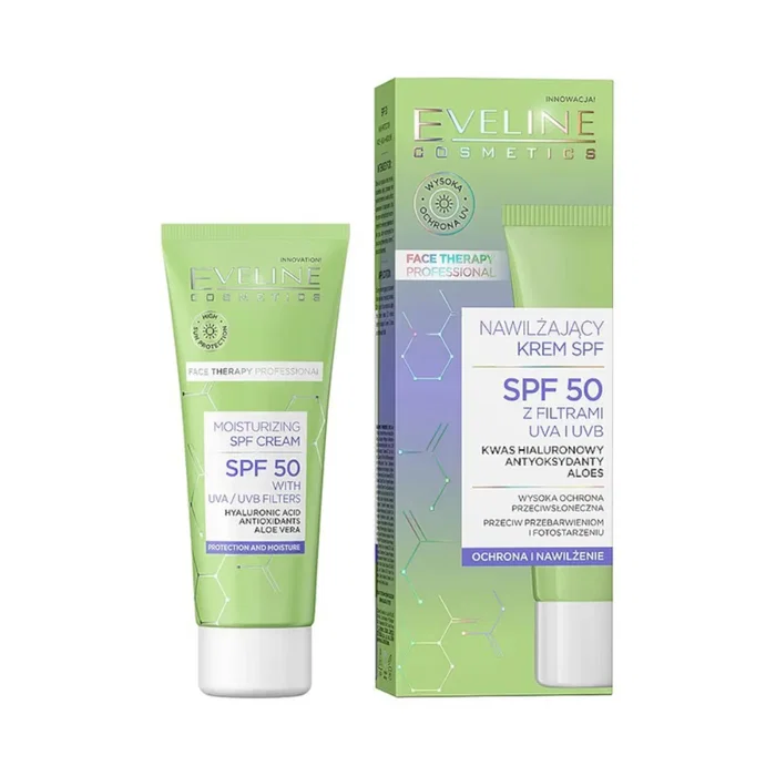 Eveline Cosmetics Therapy Professional Crème Visage Hydratante Aloès SPF 50