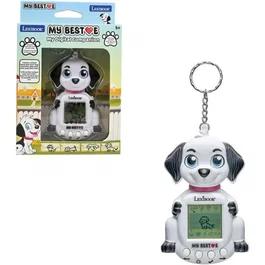 Lexibook Console Compagnon Animal Virtuel My Best-E - Chien - Écran LCD - Plus de 1900 Animations - 3 Mini-Jeux - Porte-clés - Clés - Dès 5 Ans