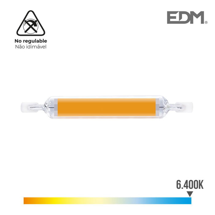 Edm Ampoule LED linéaire 12 W 1250 lm 6400 K R7s 118 mm Edm Ampoule LED linéaire 12 W 1250 lm 6400 K R7s 118 mm
