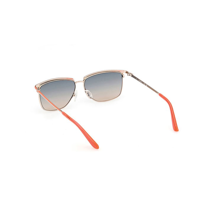 Guess Gafas GU00133 Lunettes de soleil femme rectangulaires monture métal orange calibre 56mm