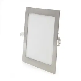 Plaque LED 18W 1300 Lm 6000K Carrée Niquel Satiné 50.000H [GL-CL-S18N-CW]