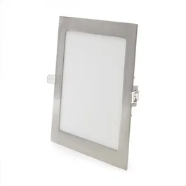 Plaque LED 18W 1300 Lm 6000K Carrée Niquel Satiné 50.000H [GL-CL-S18N-CW]