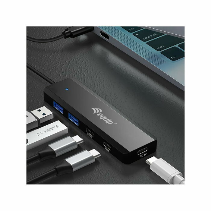 Hub USB Equip 12896407101 Noir