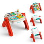 Mattel Caballete Fisher-Price Ríe y Aprende - Chevalet d'activités musical et éducatif pour bébé à partir de 6 mois - 56x53x49 cm