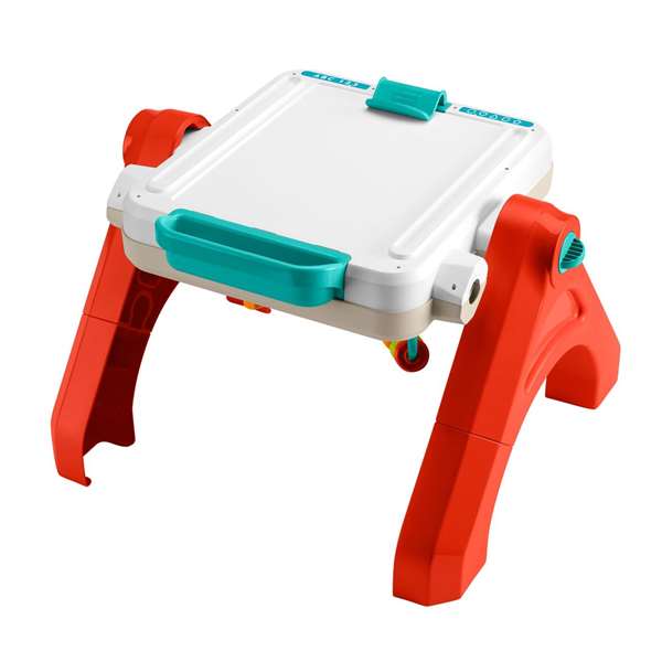 Mattel Caballete Fisher-Price Ríe y Aprende - Chevalet d'activités musical et éducatif pour bébé à partir de 6 mois - 56x53x49 cm