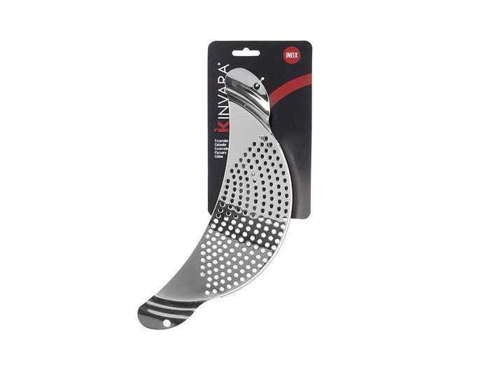 Kinvara Égouttoir demi-lune acier inoxydable 33.1 x 13.3 x 0.5 cm argent (Set de 36)