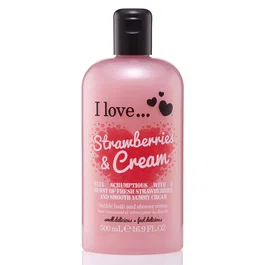 I Love Strawberries & Cream Crème de douche hydratante 500 ml
