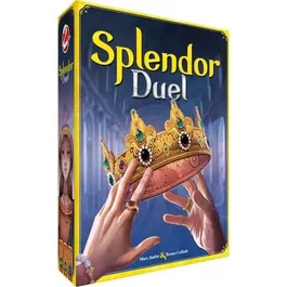 Asmodee Splendor Duel - Jeu de société de stratégie rapide pour 2 joueurs, à partir de 8 ans, version française, jeu de cartes et plateau inédits