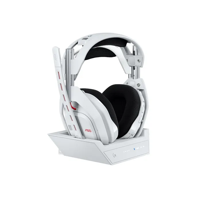 Logitech G Casque Gamer Sans Fil Astro A50 Lightspeed avec station d'accueil, technologie LIGHTSPEED et PRO-G Graphene, pour Xbox, PS5, Switch, PC/Mac - Blanc Logitech G Casque Gamer Sans Fil Astro A50 Lightspeed avec station d'accueil, technologie LIGHTSPEED et PRO-G Graphene, pour Xbox, PS5, Switch, PC/Mac - Blanc
