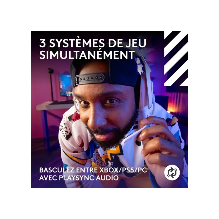 Logitech G Casque Gamer Sans Fil Astro A50 Lightspeed avec station d'accueil, technologie LIGHTSPEED et PRO-G Graphene, pour Xbox, PS5, Switch, PC/Mac - Blanc Logitech G Casque Gamer Sans Fil Astro A50 Lightspeed avec station d'accueil, technologie LIGHTSPEED et PRO-G Graphene, pour Xbox, PS5, Switch, PC/Mac - Blanc