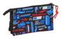 Safta Portatodo Triple Hot Wheels Multicouleur 22x12x3 cm