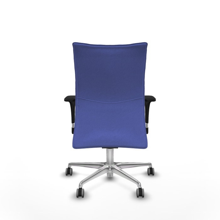 Piqueras Y Crespo Silla Albacete confidente bleu clair avec mécanisme Synchro et base aluminium