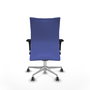 Piqueras Y Crespo Silla Albacete confidente bleu clair avec mécanisme Synchro et base aluminium