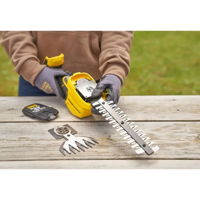 Stanley Fatmax STCSS20D1-QW Taille-haie et cisaille sans fil 18V avec batterie 2Ah, chargeur et lames interchangeables pour gazon et arbustes