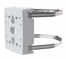 Axis T91B47 Support de poteau universel pour caméras, intérieur/extérieur, sangles inox, diamètre 100-410 mm