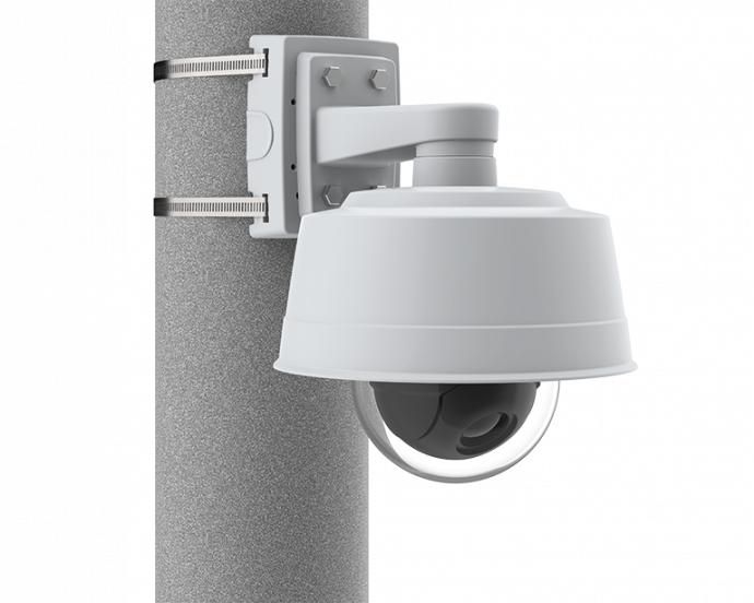 Axis T91B47 Support de poteau universel pour caméras, intérieur/extérieur, sangles inox, diamètre 100-410 mm Axis T91B47 Support de poteau universel pour caméras, intérieur/extérieur, sangles inox, diamètre 100-410 mm