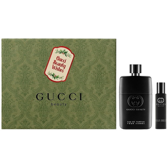 Gucci Set Coffret Parfum Guilty Eau de Parfum pour Homme - Flacon 90 ml + Flacon voyage 15 ml Gucci Set Coffret Parfum Guilty Eau de Parfum pour Homme - Flacon 90 ml + Flacon voyage 15 ml