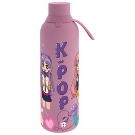 LOVELY STORY Gourde isotherme à maquillage K-Pop 750 ml sans BPA, en acier inoxydable double paroi, boisson chaude 12 h et froide 24 h