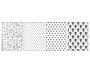 Misskuty Set de 4 Dossiers de Gaufrage 2D PUSH (Pois, Étoiles, Mur et Fleurs)