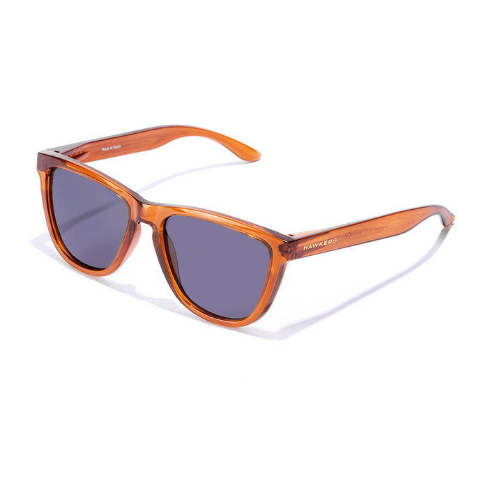 Hawkers Polarisé Caramel Foncé Lunettes de Soleil Unisexe Carrées Polarizadas 1 u